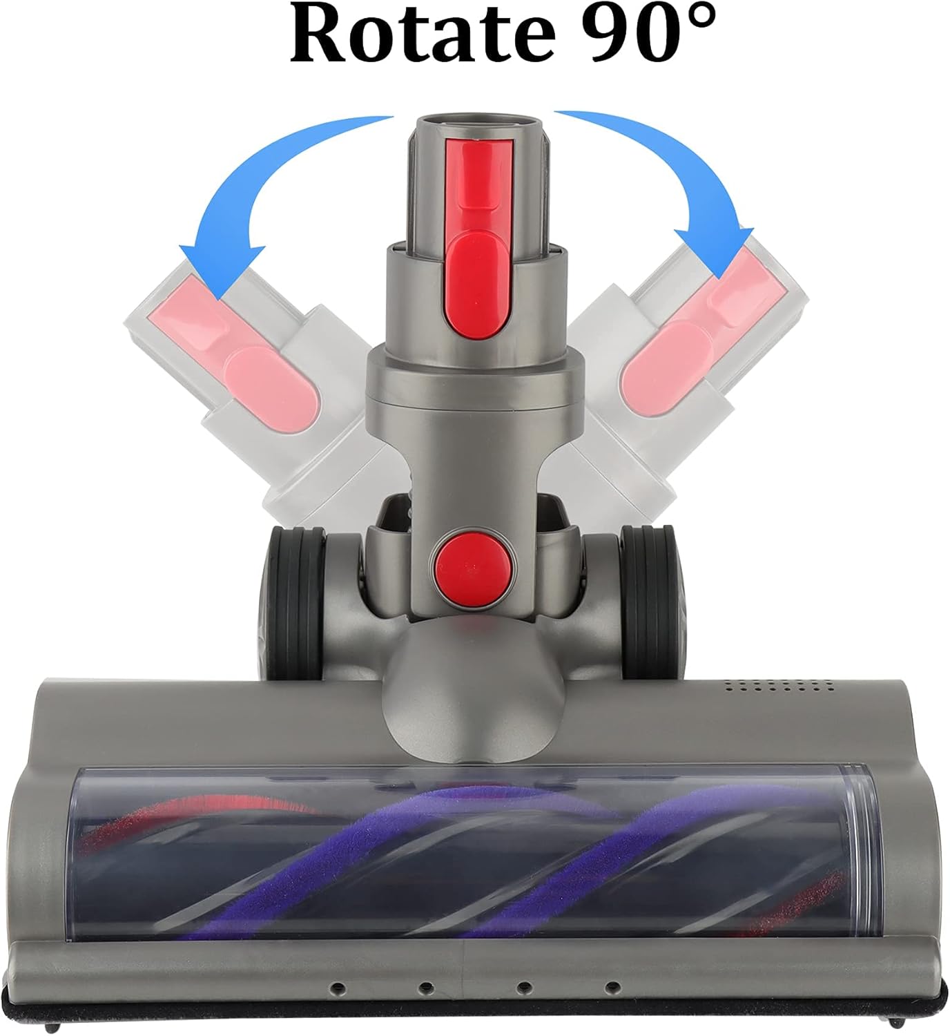 Ninthseason Quick-Release Direct Drive Cleaner Head Turbine Floor Tool for Dyson V15 V11 V10 V8 V7 Cordless Vacuum Cleaner for Carpets and Hard Floors