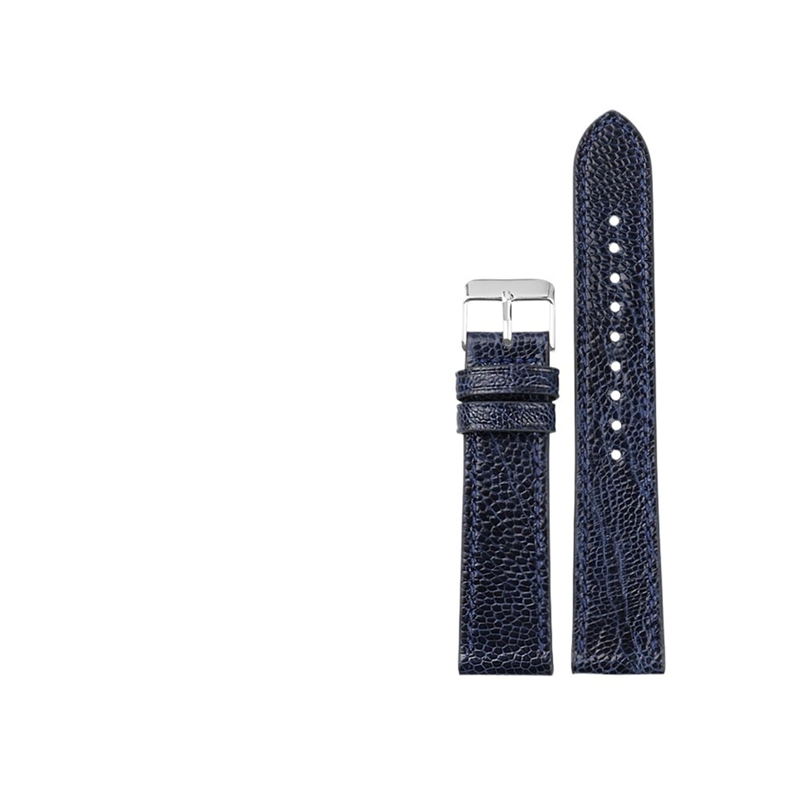 Cinturino in pelle fatto a mano, bracciale in pelle stile vintage da 18-22 mm, marrone e nero