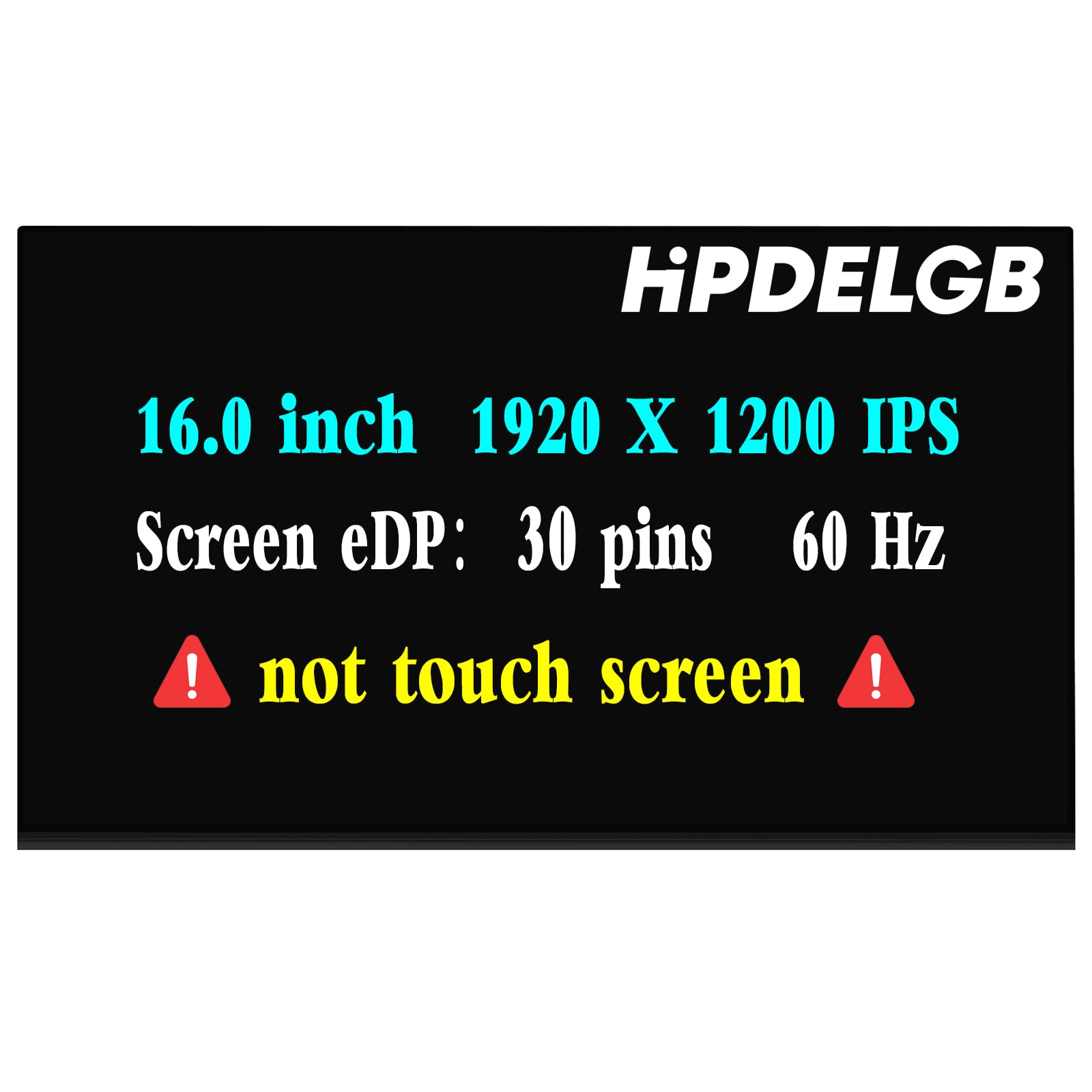 N61960-J61 HP 16 WUXGA FHD+ Non-Touch Replacement LCD Laptop Screen Panel N61960-J61 HP 16 WUXGA FHD+ Non-Touch Replacement LCD Laptop Screen Panel