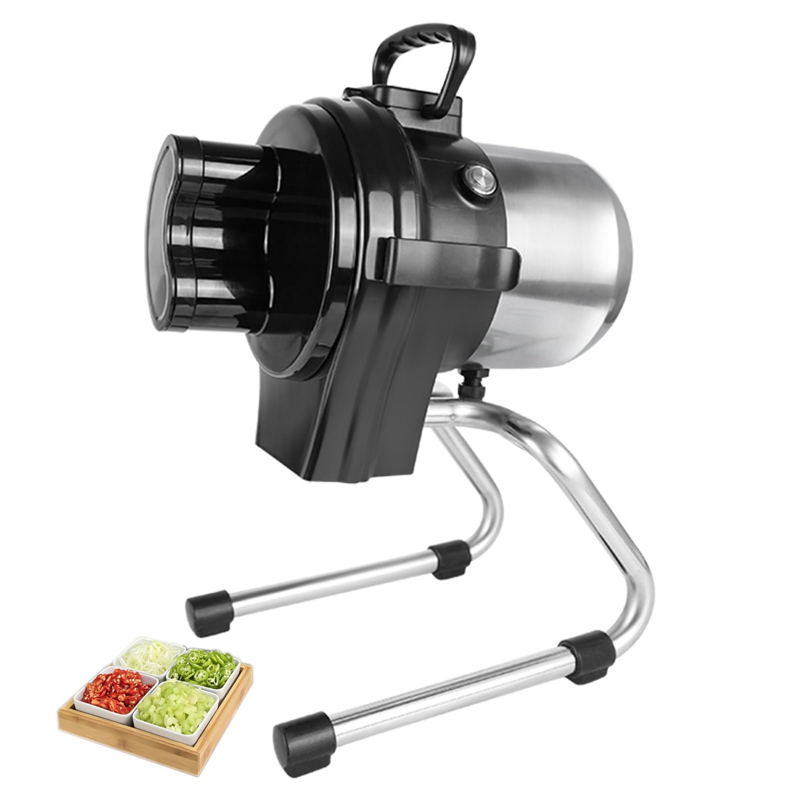GTHTUHFD Commercial Machine,Commercial Spring Onion Slicer Scallion Cutter Shredder Electric Vegetable Cutter For Garlic Ginger Chili Potato, 1-5Mm Thickness, 304 Stainless Steel Blade,110SC