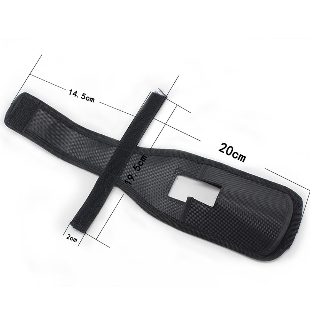 FOLANDO Fishing Rod Sleeve, Protector Cap, Reel Bag, Tackle Tie, Accessories, Black - Image 2