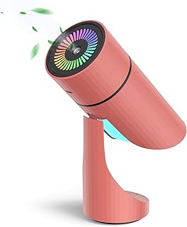 Humidificateur d'Air- NTHJOYS Unité d'humidification avec réservoir d'eau de 260 ml, fonctionnement ultrasonique silencieux et fonction veilleuse (Couleur) Maison, Bureau, Humidificateur de voiture