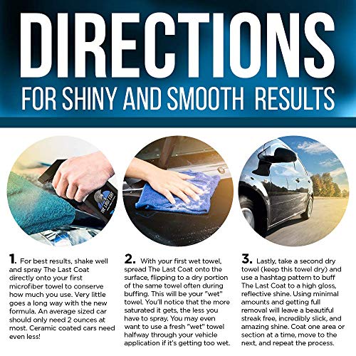 Ceramic Coating Spray y Cera para Autos The Last Coat 128 Oz miniatura 5