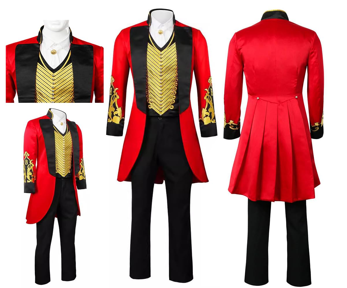 Noknawio PT Barnum Cosplay Jacket Vest Pants Greatest Showman Phillip Carlyle Halloween Costume Performance Uniform