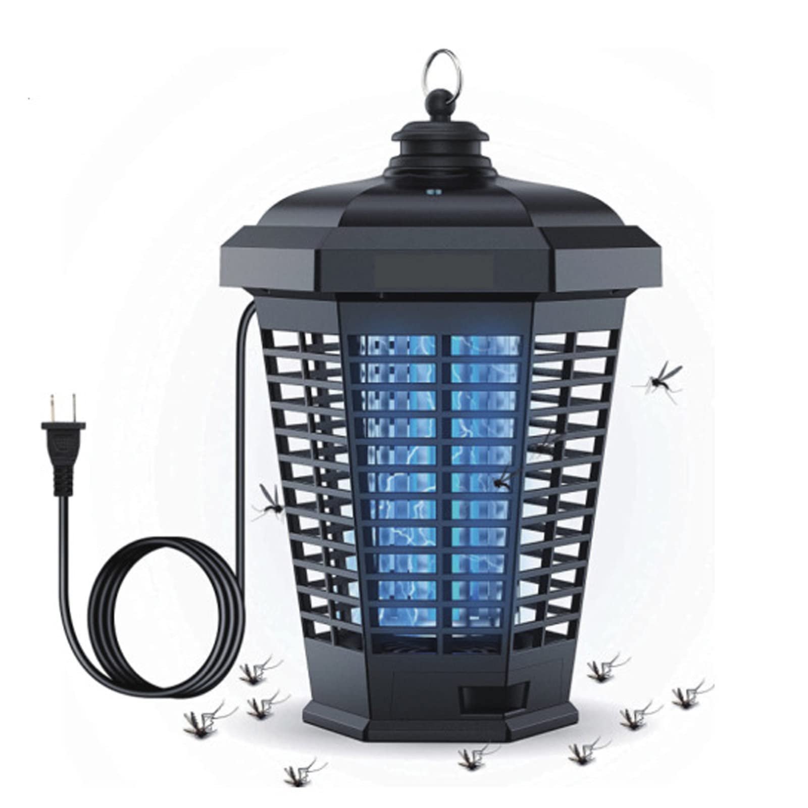 Bug Zapper Outdoor,4200v Electric Mosquito Zapper Indoor,2 En 1 Impermeable Bug Killer Lantern Con Cable De Alimentación, Trampa Para Moscas De Alta Potencia Para El Hogar,Patio,Campamento