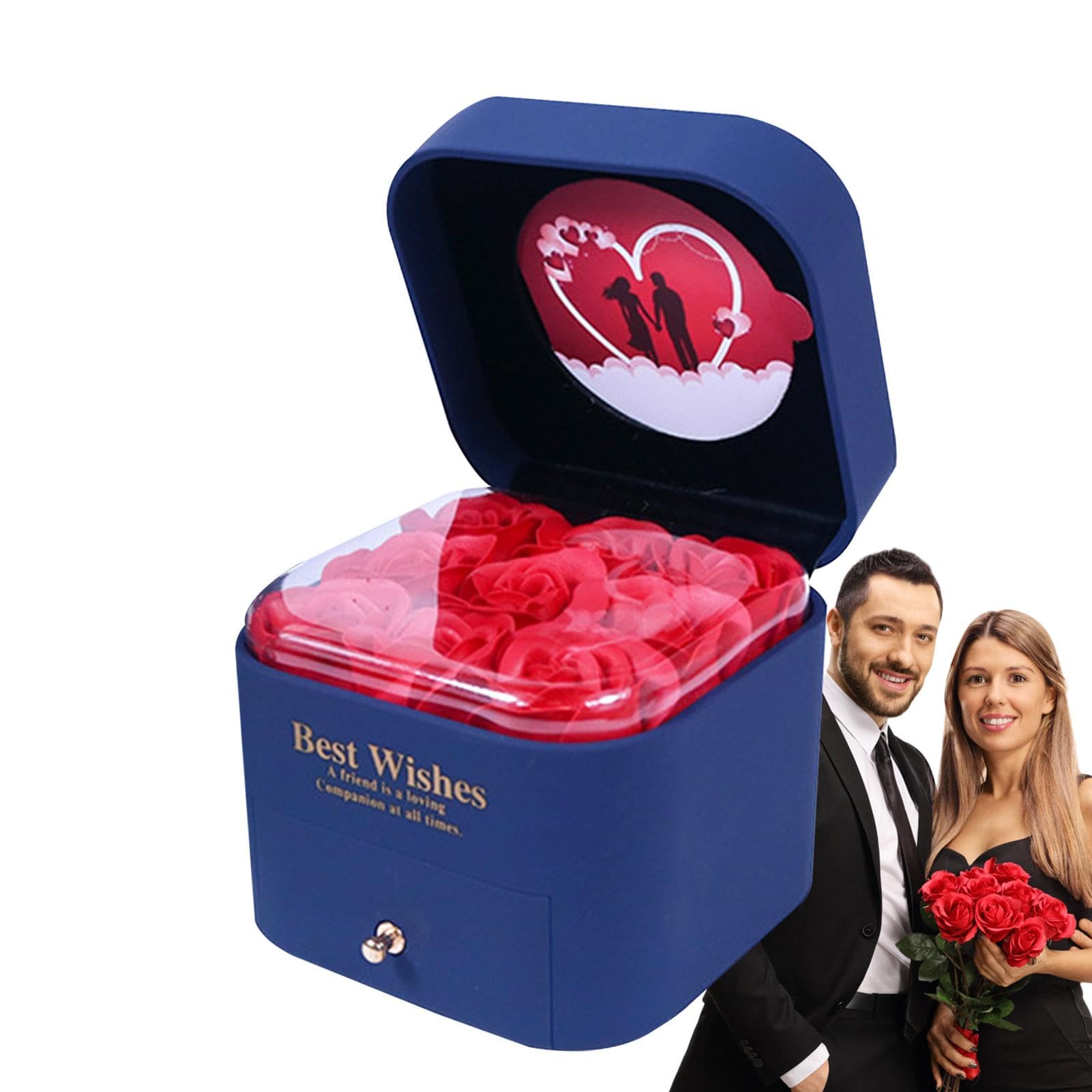 Porte-boucles d'oreilles 9 roses préservées Teksome contre la perte de bijoux