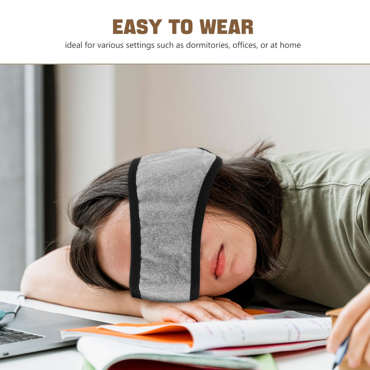 Healvian Orejeras para dormir con cancelación de ruido, máscara de bloqueo de sonido, unisex, cómoda, suave, transpirable, para adultos, viajes, hogar, estudio