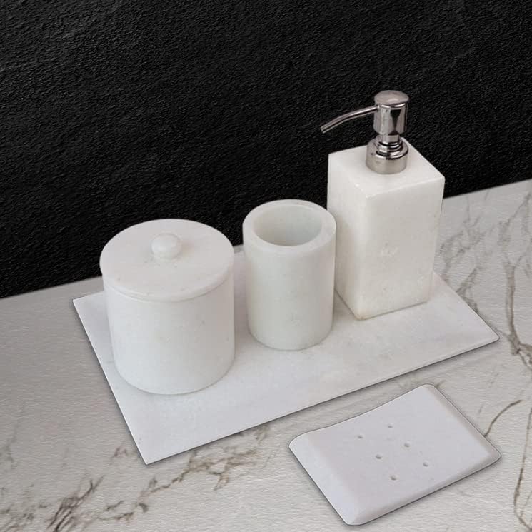 HANDICRAFT BAZAAR Marble Bathroom Set for Home, Countertops, Kitchen ...