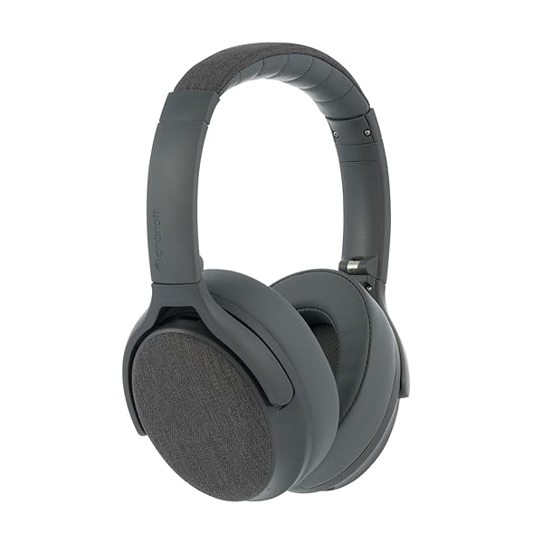 Made for Amazon, Active Noise Cancelling Bluetooth Headphones with Built-in Microphone | Grey