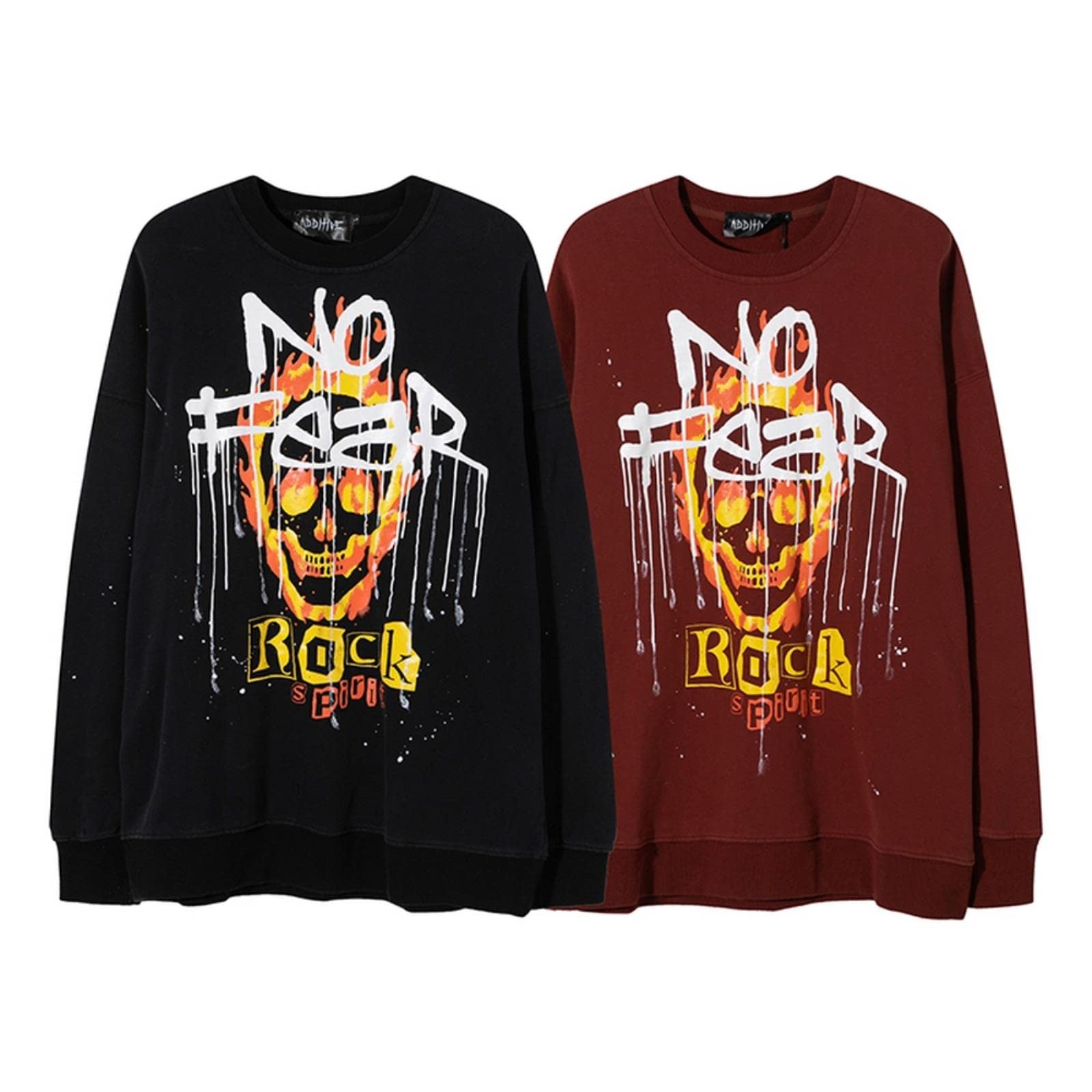 CHOUX Graffiti Stampa Hip Hop Felpa con cappuccio Uomo Punk Gotico Pullover Streetwear Harajuku Loose Tops
