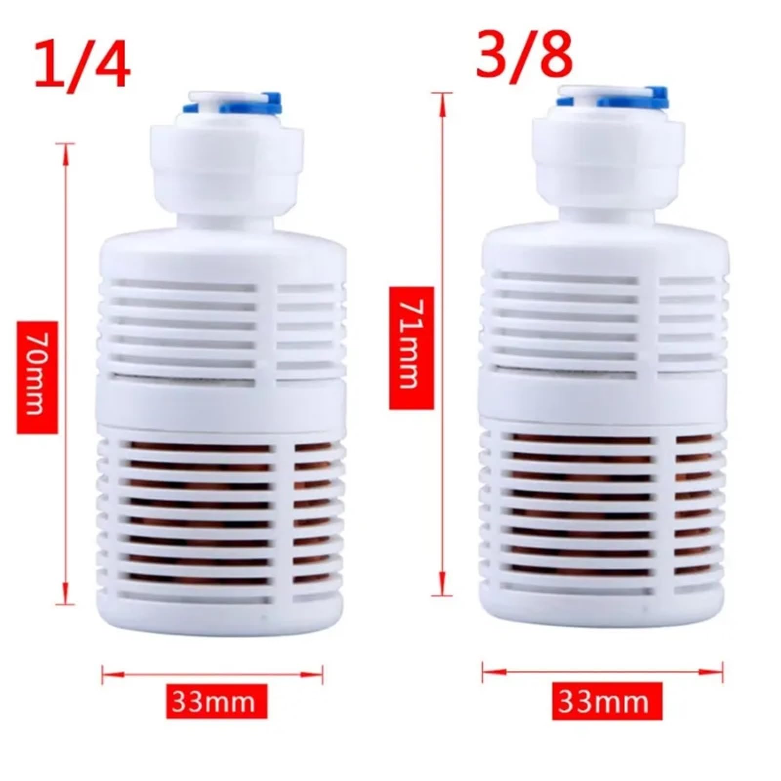 10 sztuk 1/4 3/8 Filtr samozasysający Głowica ssąca Rodzina Filtr wody pitnej Filtr odwróconej osmozy RO (3l8)