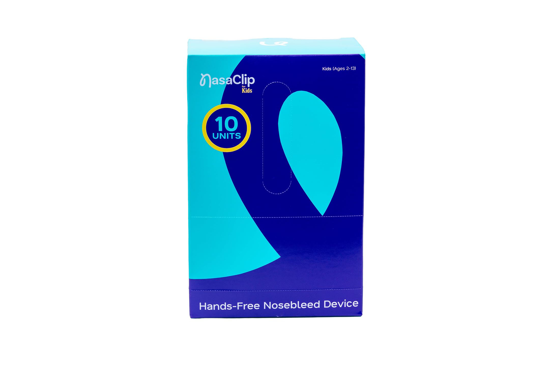 Nosebleed Rescue for Kids 2-13 Hands-Free Nasal Relief, Stop a Nosebleed Fast ER Doctor Designed for Healthcare Pro, Sports or Home Use 10 Individually Wrapped Reusable Devices