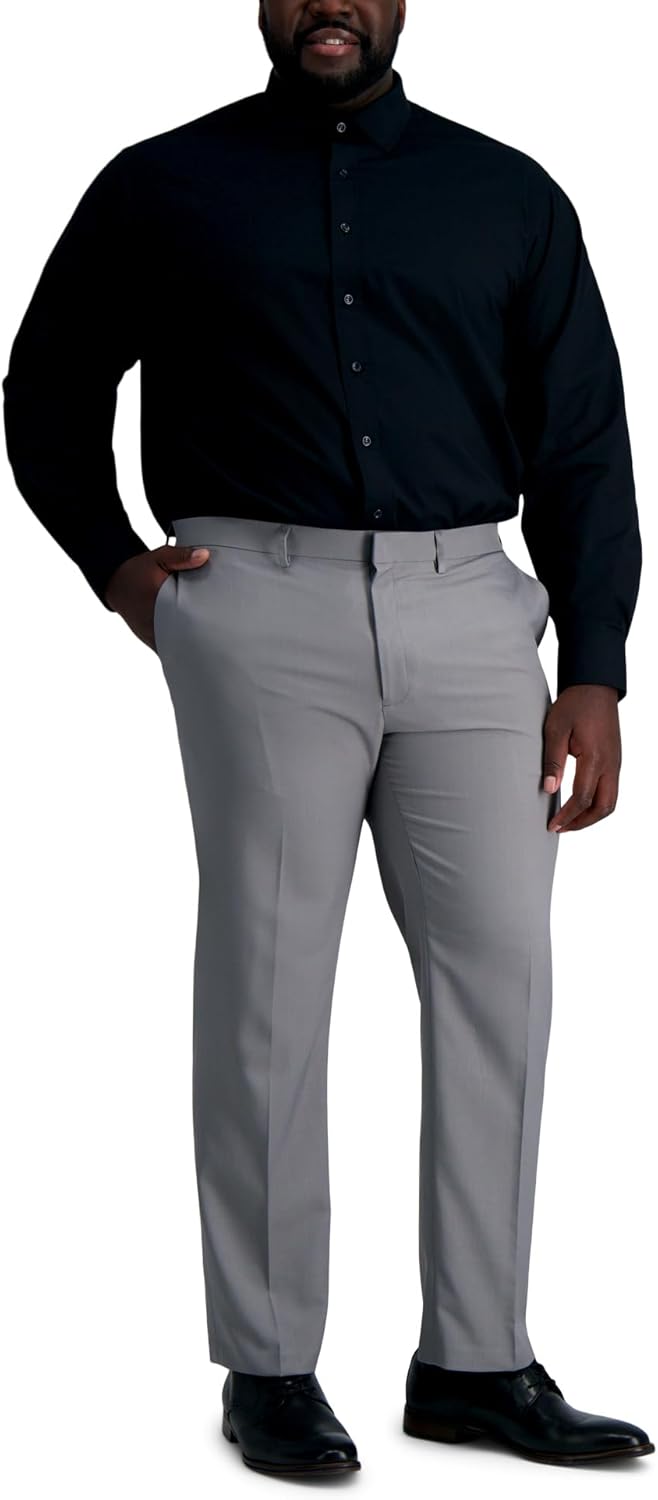 Haggar Mens Haggar Men's Premium Comfort Classic Fit Wrinkle Resistant Dress Shirt - Image 3