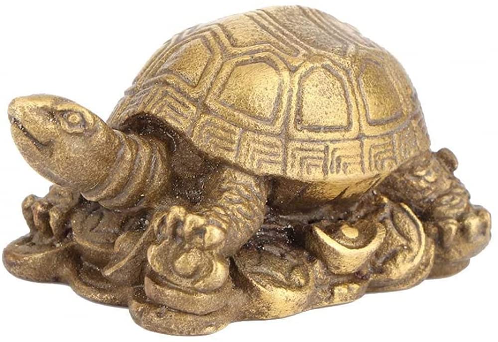 sdSDGrw statue, Brass Turtle Statue, Decor Wealth Good Luck Sculpture Collectible Figurines Ornament Gift for Home Office