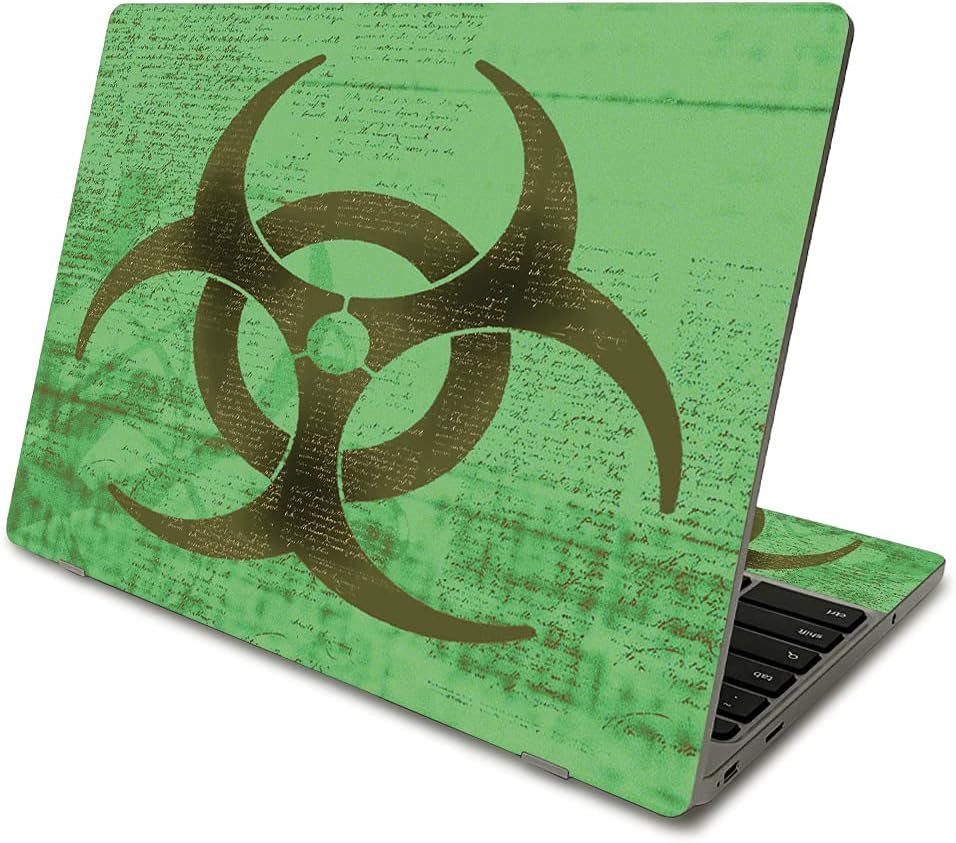 MightySkins Skin Compatible with Samsung Chromebook 4 (2021) 11.6" - Biohazard | Protective, Durable, and Unique Vinyl Decal wrap Cover | Easy to Apply, Remove, and Change Styles | Made in The USA