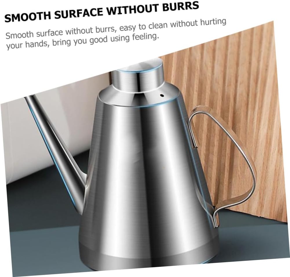 LIFKOME Stainless Steel Oil Dispenser 350ml Leak-proof Kitchen Storage Container for Oil and Vinegar Essential Cooking Tool for Home Chefs and BBQ Lovers image 3