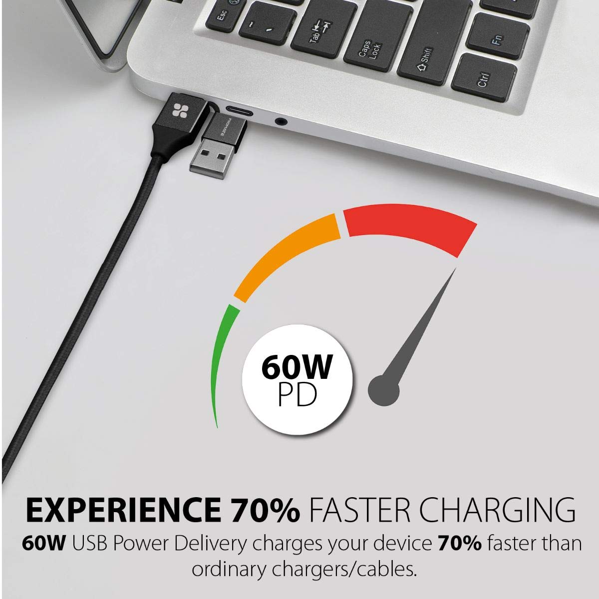 Promate Şarj Kablosu 6 sı 1 aradaÇoklu Uçlu Universal Lightning USB Type-C Micro USB/PROMATE PENTAPOWER.BLACK