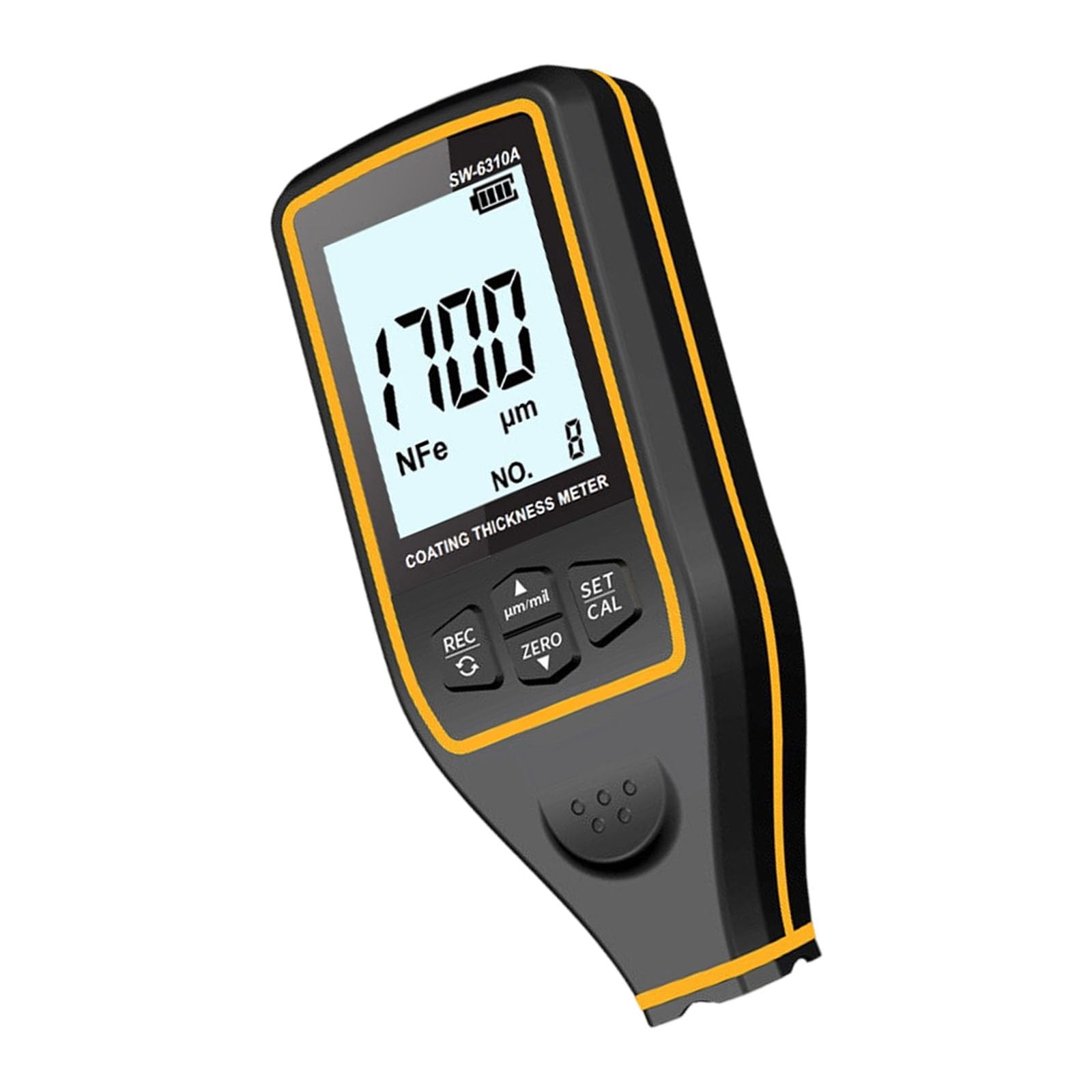 Kaccde Standard Edition Battery Operated Coating Thickness Meter 0 To 1700 Microns Measurement Accuracy Fast Multiple Point Testing Site Tool Coating Thickness Measure