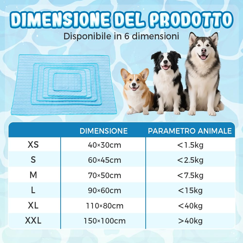 Tappetino Refrigerante Cane, 2026 Nuovo Tappetino Rinfrescante, Cuscino Auto-Refrigerante, Tappeto Refrigerante Tappeto Rinfrescante Perfetto per Cani e Gatti in Estate (Rosa, XL)