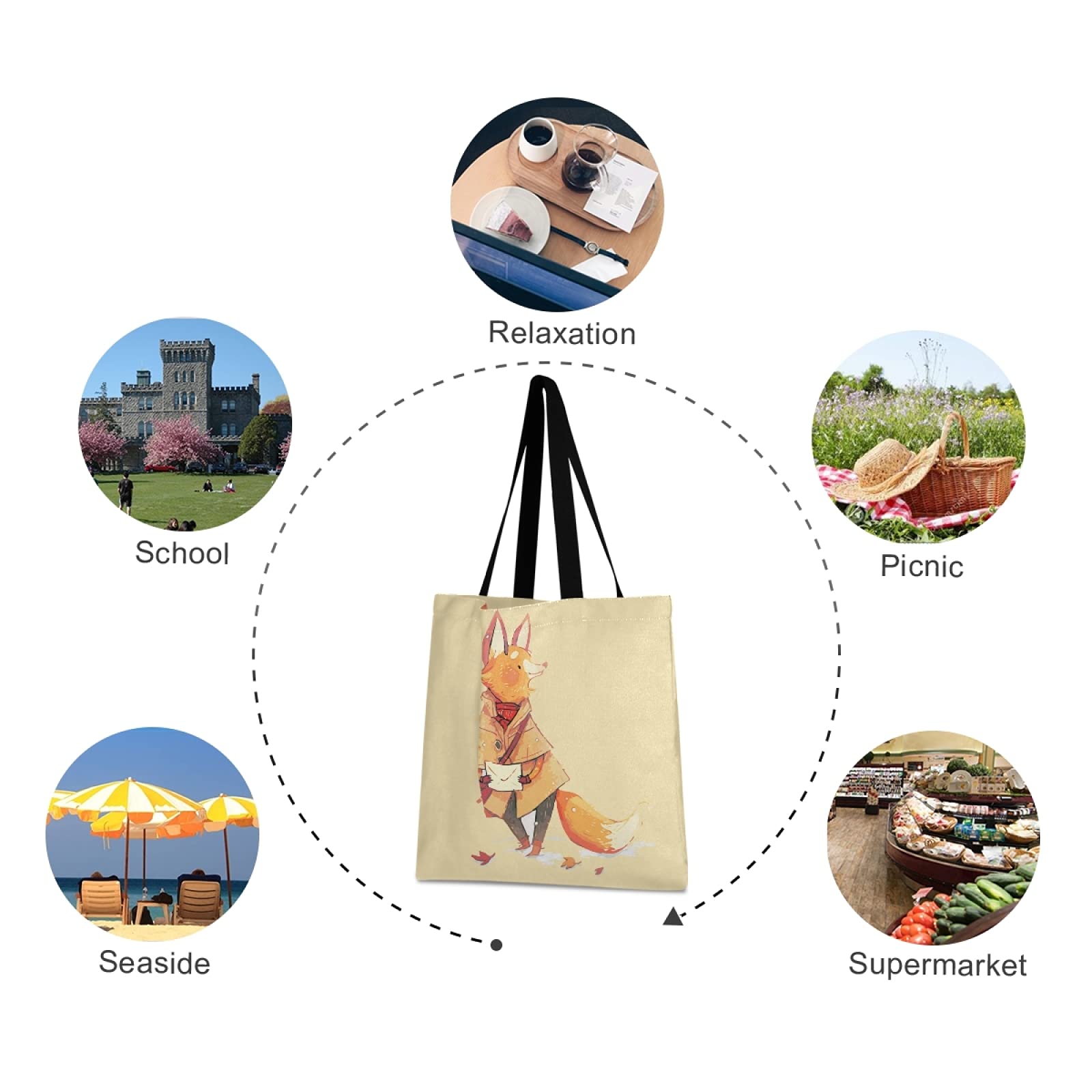 Borsa In Juta Ragno Dorato Scuro - Shopping Riutilizzabile Pieghevole Con Cerniera - Grande Capienza