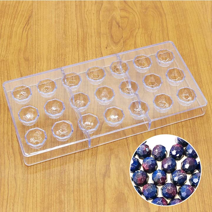 Transparent Schokoladenform,RoadLoo 2Stk 3D Schokoladenform Polycarbonat Schokolade Formen Pralinenform Backform Gebäck Werkzeug Backform… – Ansicht 5