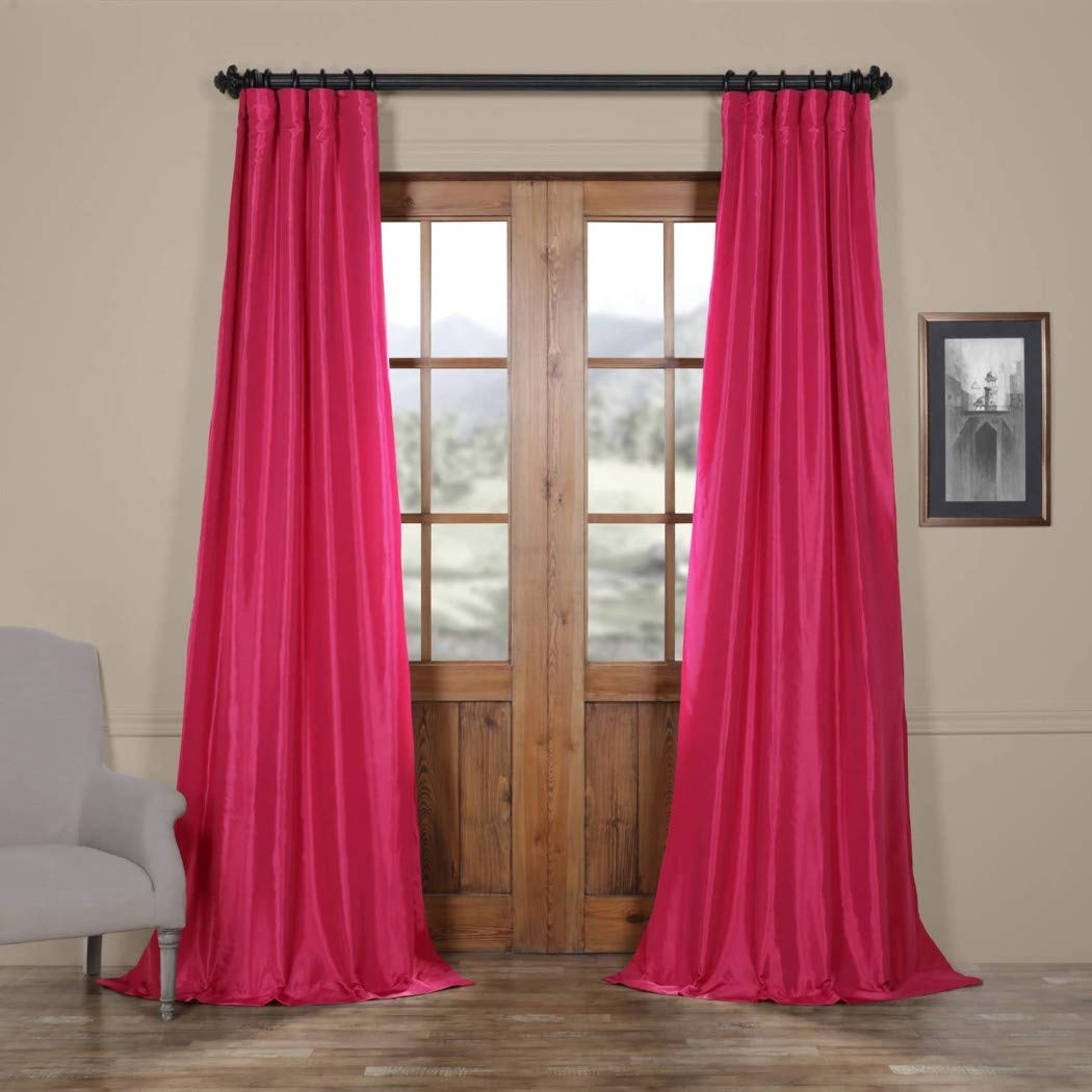 Ruched Faux Silk Curtains Curtains & Drapes 2023