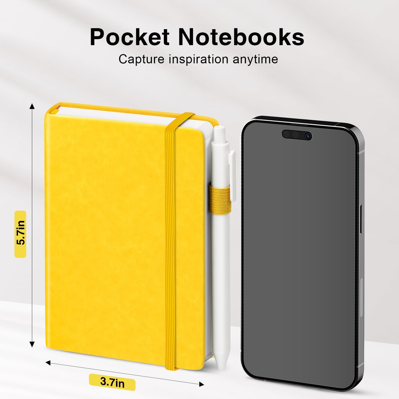 Pocket Small Notebook Journals, 16 Pack (8 Vibrant Colors) Mini Notebook 3.7x5.7 Butterfly Journaling Notebooks for Women Men, Hardcover Lined Note Pads with Pens for Work, Business, Travel Journal, Office Supplies