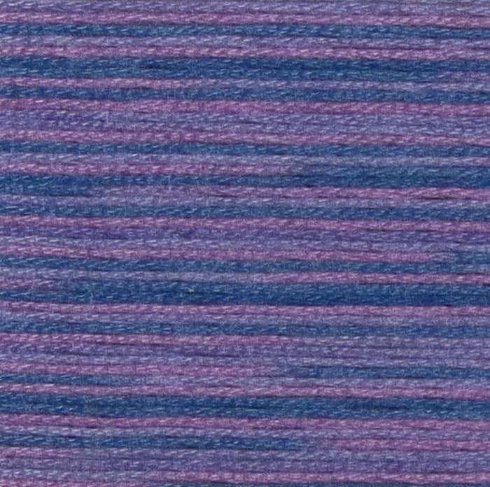 Image of KCS Big skeins of 25 Meters Size 25 Color Variegated Cross Stitch Stranded Threads,6 skeins,4215