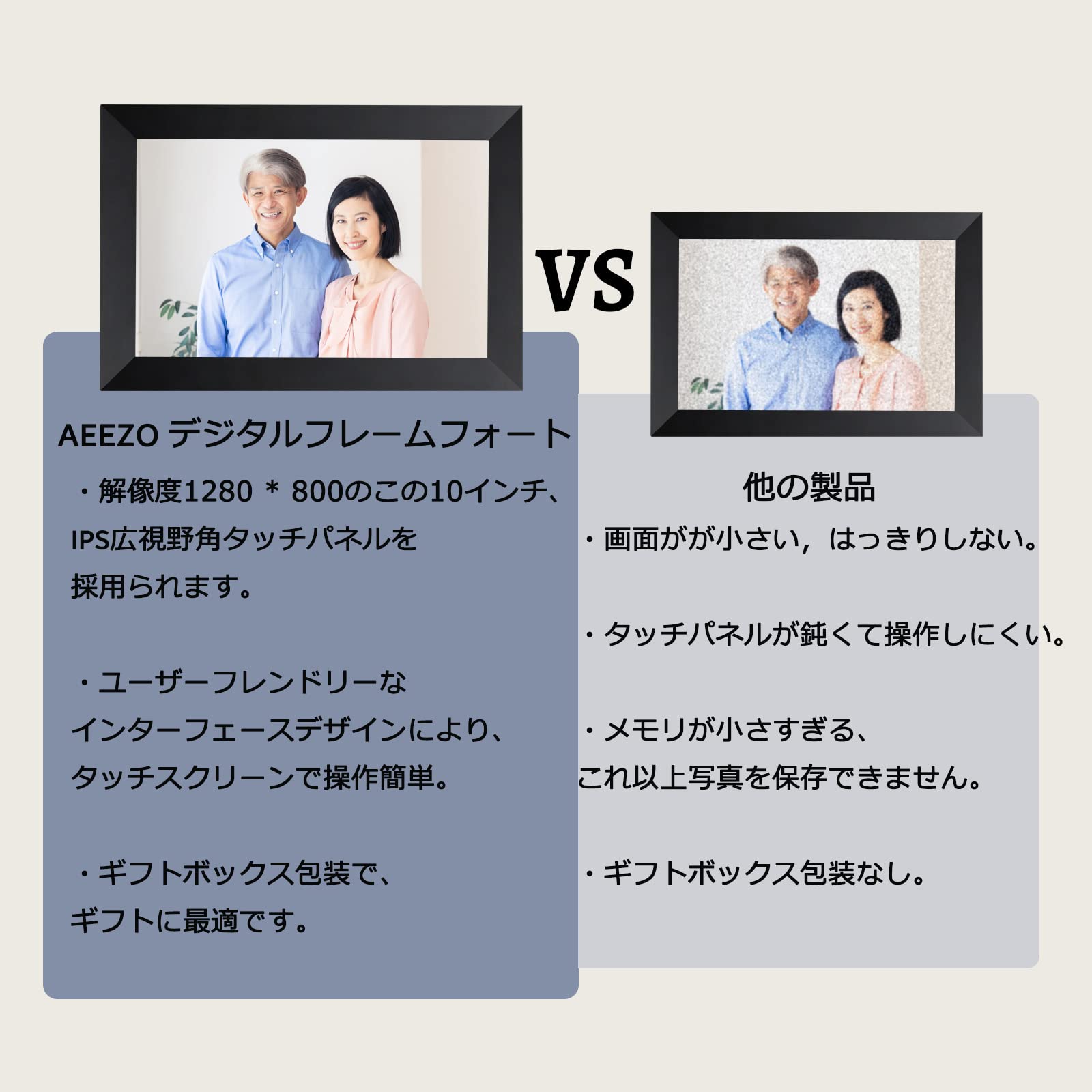 デジタルフォトフレーム WiFi 11インチ 解像度 2K液晶タッチスクリーン Amazon.co.jp: 64GB Frameo 11 インチ WiFi デジタル フォト