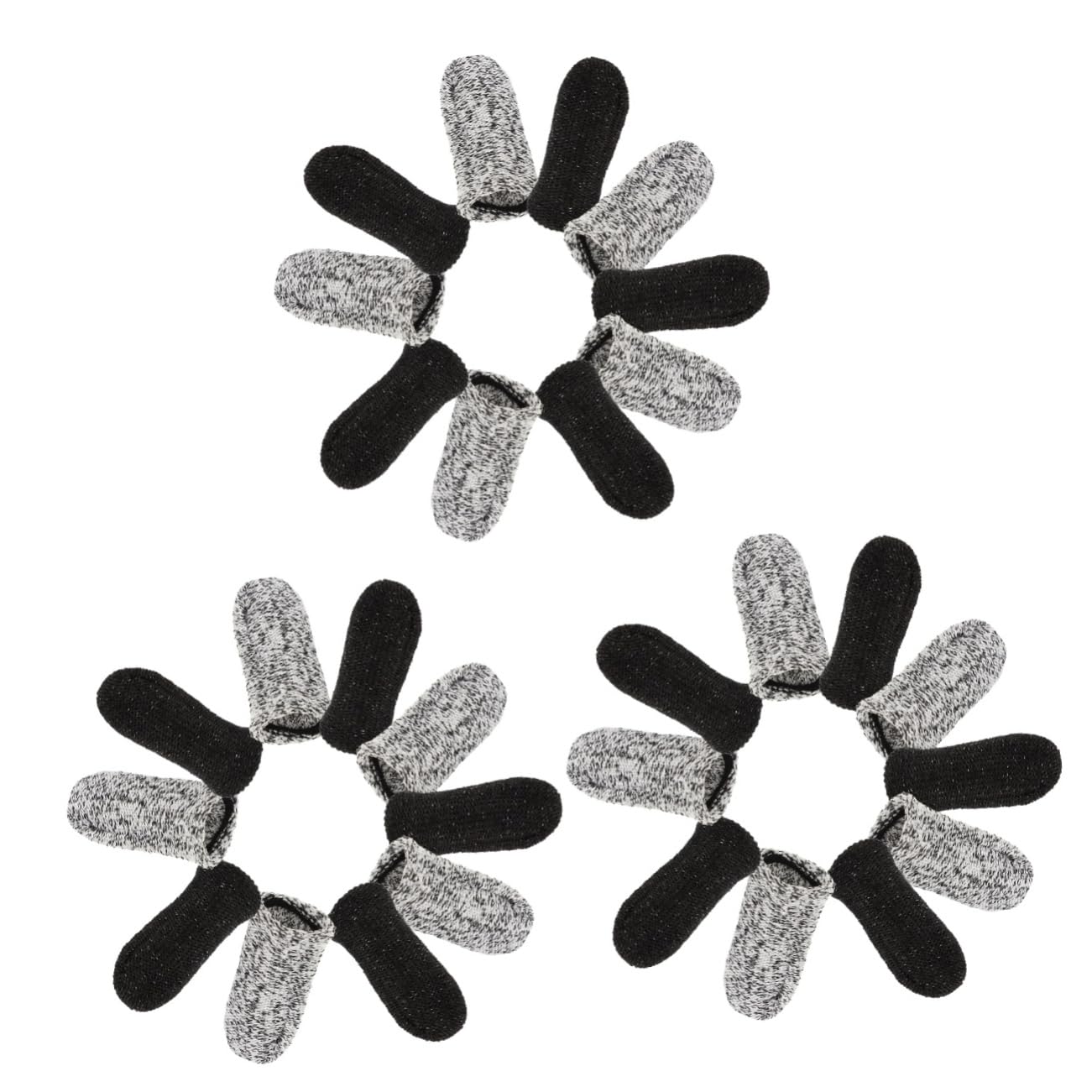 WOFASHPURET 3sets 20pcs Reusable Finger Sleeves Multi Function Finger Protectors for Kitchen Gardening and Crafts Lightweight and Wear Resistant for Safe Use 20pcs*3