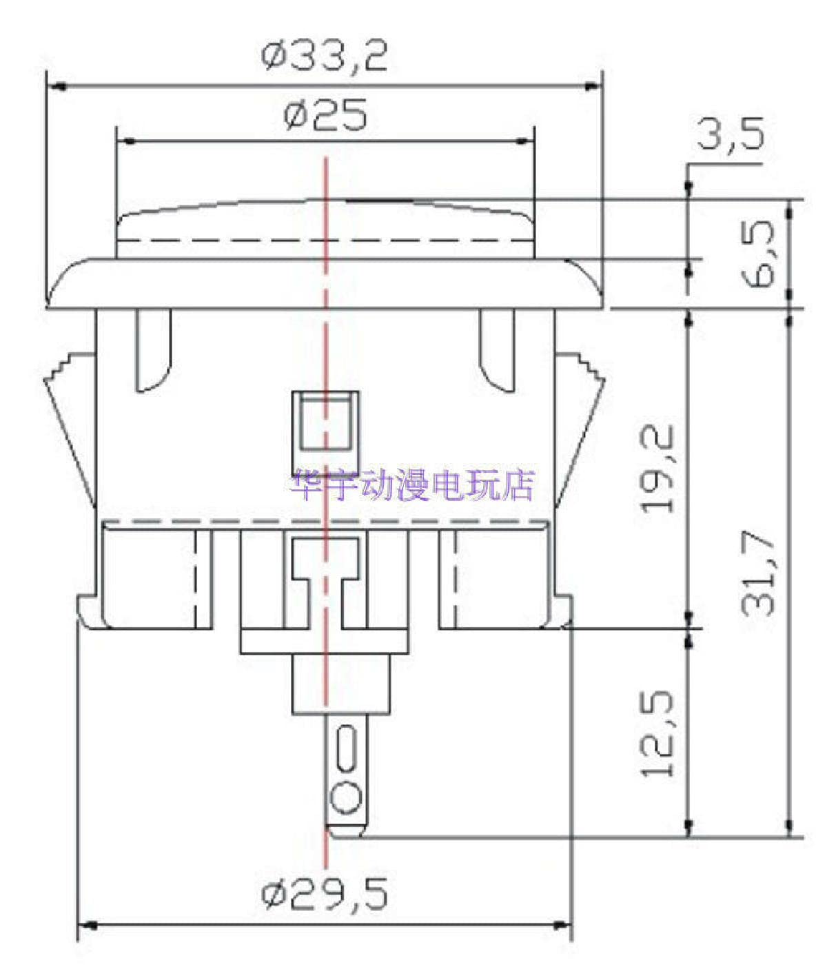 ND Arcade OSBF-30 Japan Joysticks Push Button 30MM for Arcade Joystick Games Console for Sanwa Button for Fightsticks
