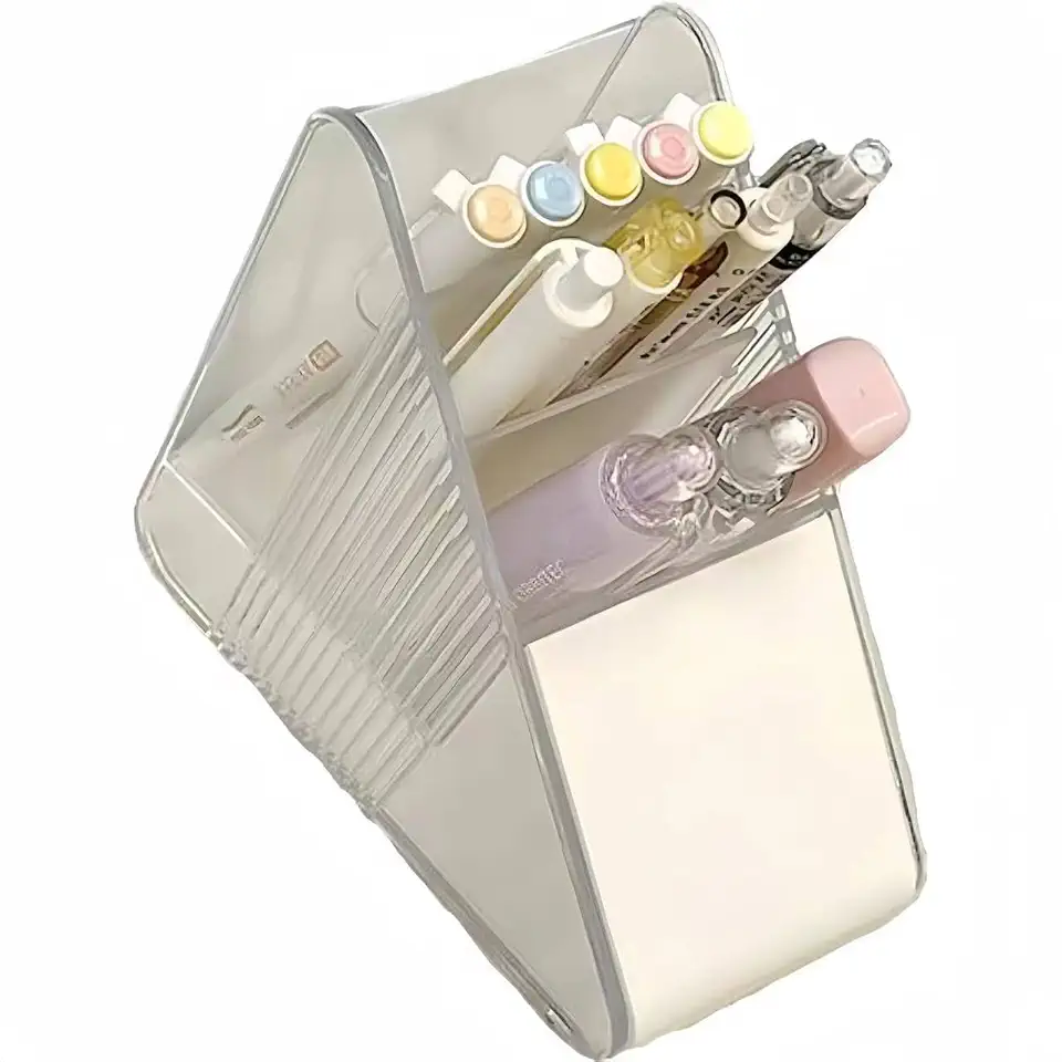 Organizador de Mesa – Porta-Canetas e Acessórios para Escritório, Maquiagem ou Estudo (BRANCO)