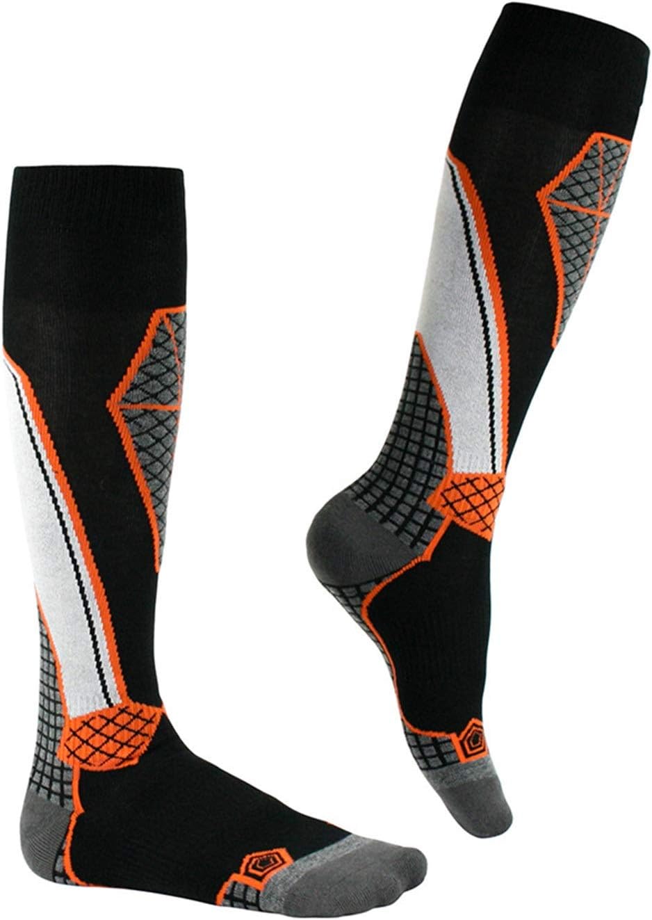 Skiing Socks 3pcs Ski Socks Long-tube Wool Sweat-absorbent and Warm for Cycling Hiking