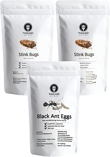 Thailand Unique Stink Bugs and Black Ant Eggs Bags 3 Pack Variety