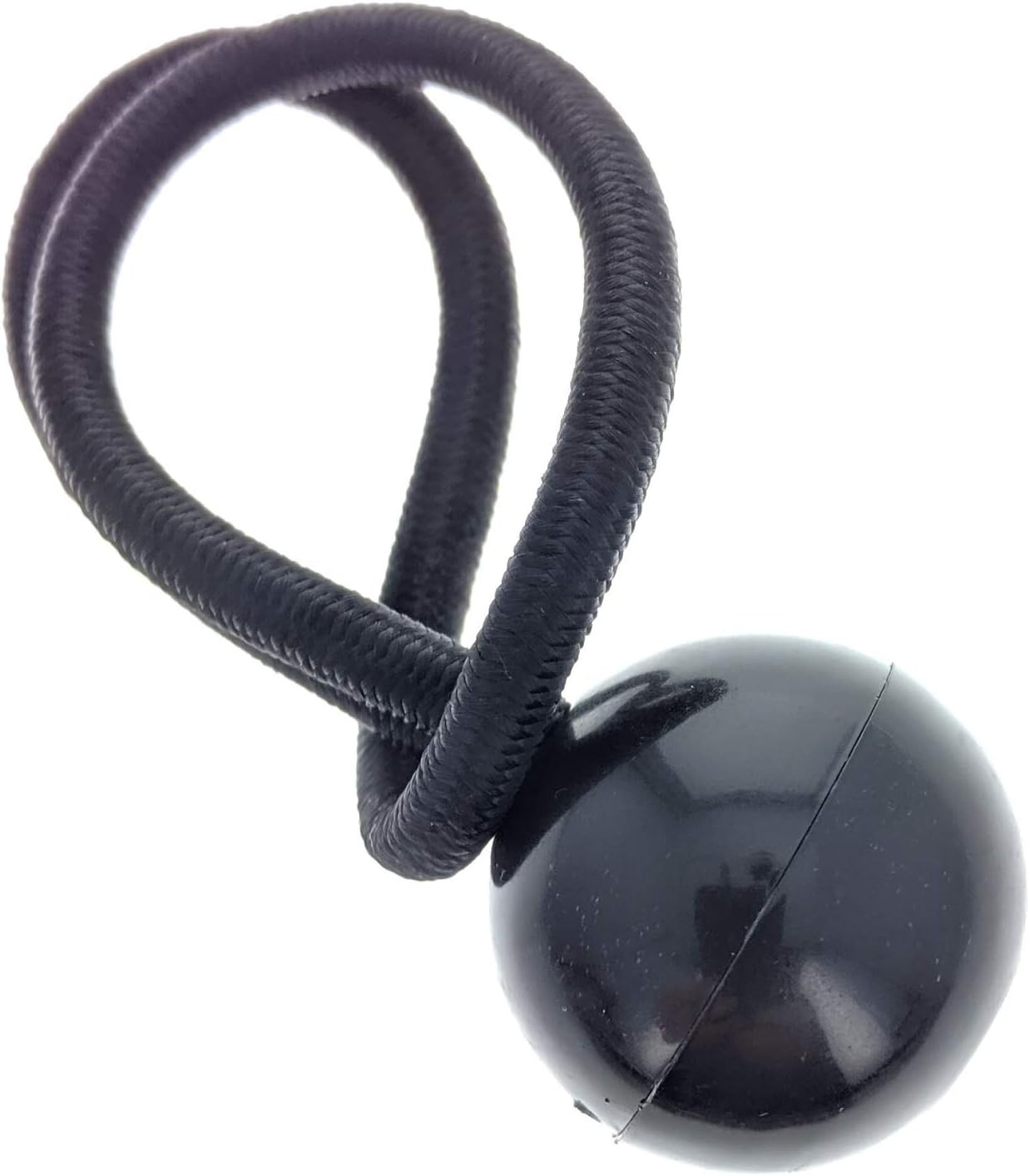 ASR Outdoor 8 Pack Utility Stretch Shock Cord Plastic Ball Cord Camping Gear, Black