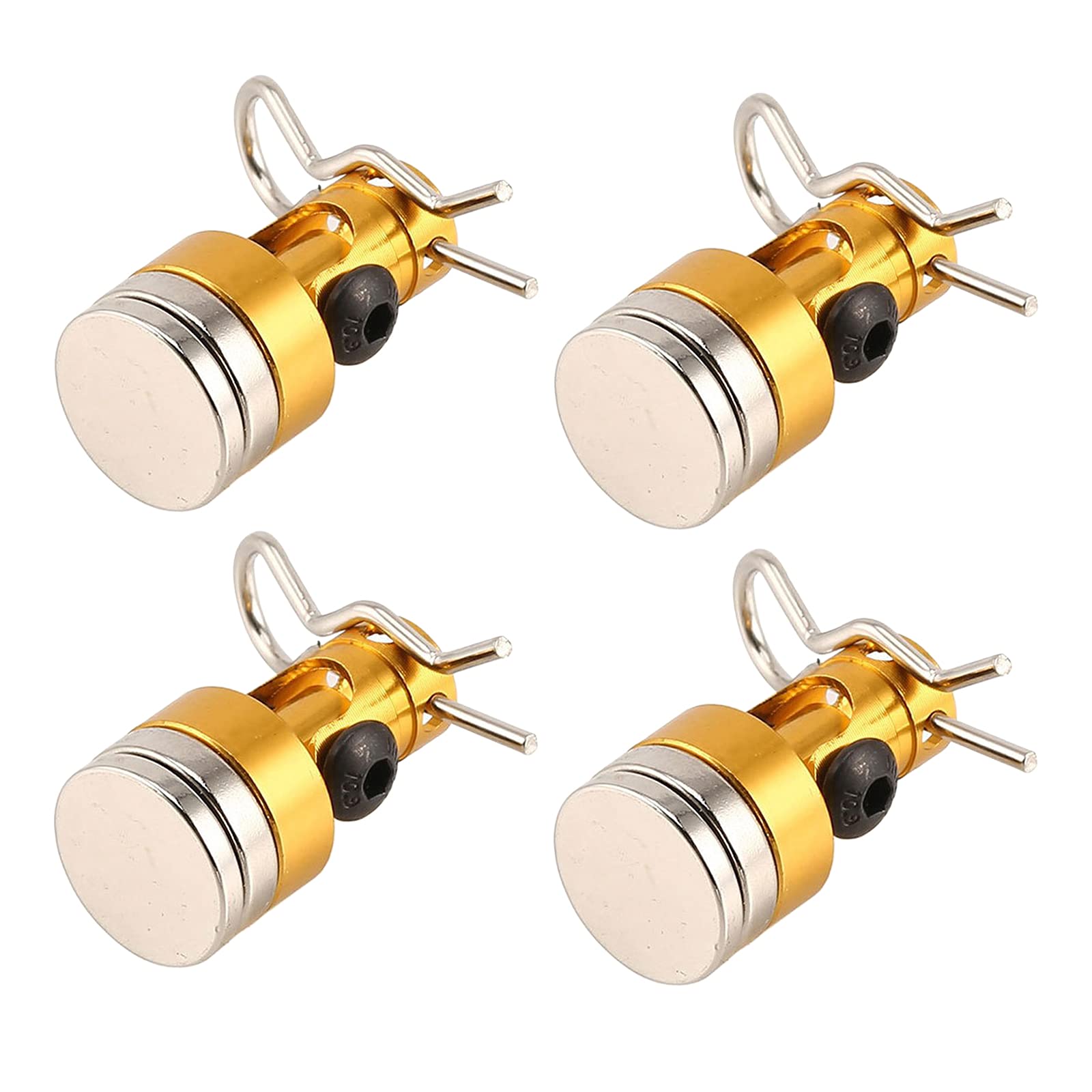 Meadawgs® 4X RC Car Magnetic Stealth Invisible Body Shell Post Column Mount Golden