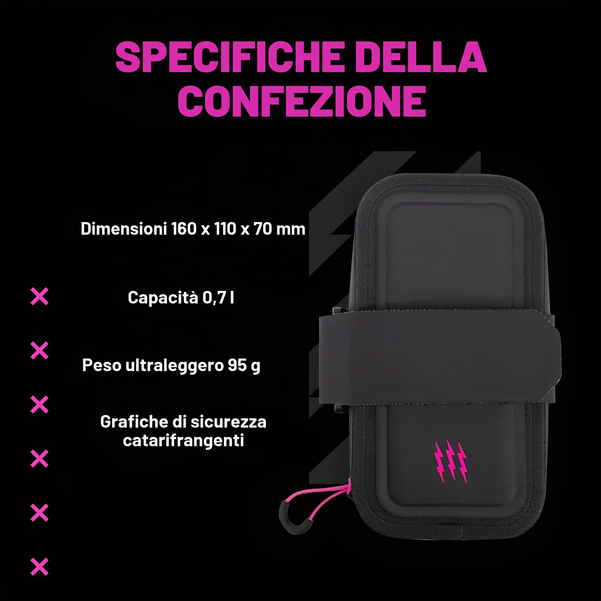 Muc-Off Saddle Bag Pack, Black - Bike Bag and Cycling Accessories for Storing Ride Essentials - Bike Storage for Bike Tools, Puncture Repair Kit, Inner Tube