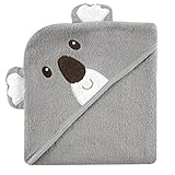 Luvable Friends Animal Face Hooded Towel, Koala