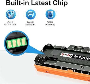 Compatible MLT-D116L High Yield Black Toner Cartridge 2Pack