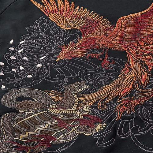 Men'S Japanese Streetwear Hoodie Phoenix Embroidered Hoodie Cotton Hoodies Mens Graphic Hoodies Anime Hoodie4