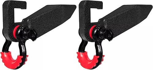 Miniatura 2 de Soporte de montaje de gancho de remolque delantero de acero y anillos en D para soporte de grillete de anillo en D Tundra 2007-2021, reemplazo del