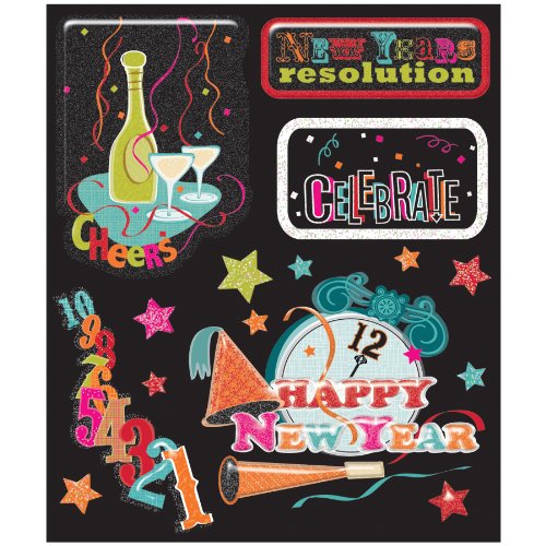 K&Company Holiday New Years Sticker Medley