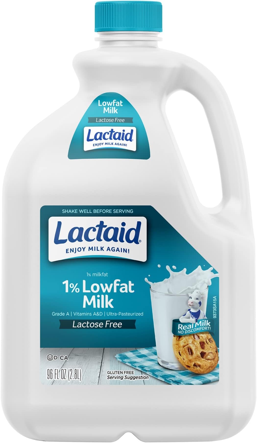 Lactaid, 100% Lactose Free 1% Low fat Milk, 96 Fl Oz