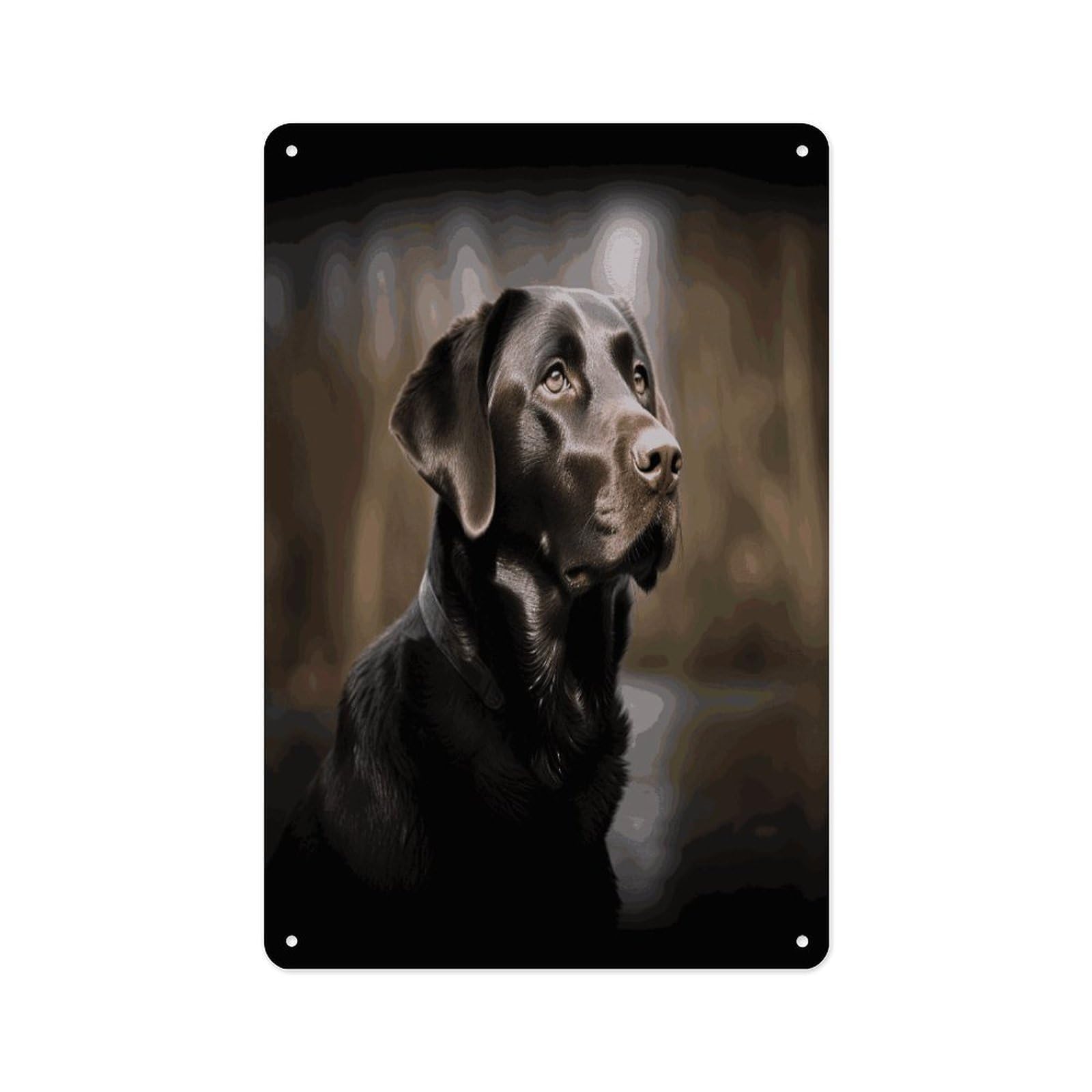 Fekiloot Style Labrador Retriever Wall Decor Metal Signs Tin Signs Poster