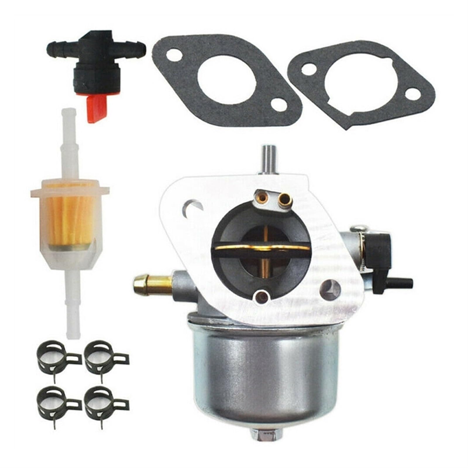 Zespół gaźnika do silnika Kawasaki FH430V FS481V, zamiennik 15003-7047, 15003-7061, 15004-0823, kosiarka