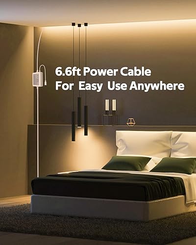 Miniatura 6 de Tira de luces LED COB de 100 pies para exteriores, impermeable, CA 110 V ~ 120 V, blanco cálido, 3000 K, súper brillo, luz flexible para patio,