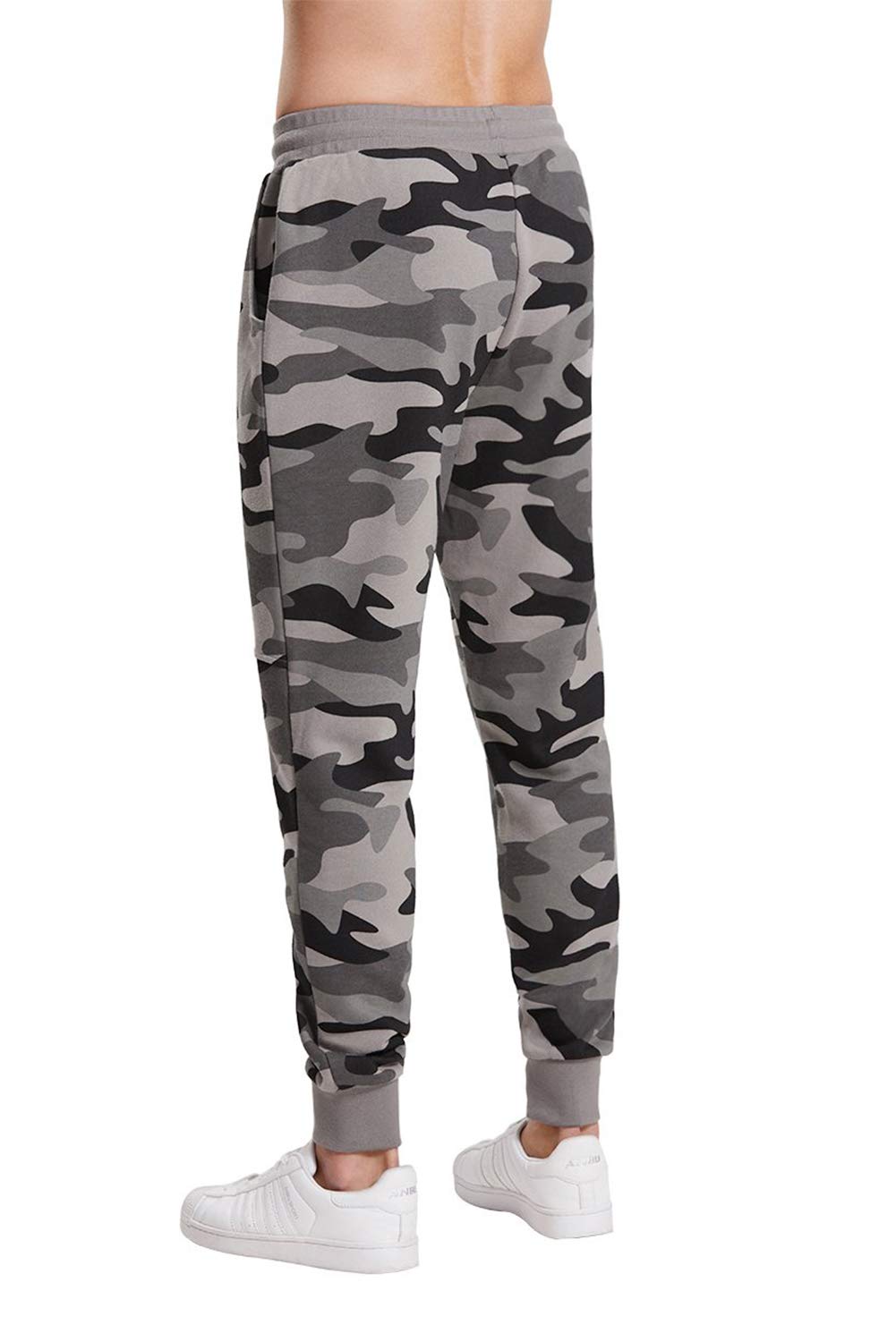 Extreme Pop Hombre Pantalones de chándal Militares de Camuflaje con Estampado Reflectante UK Brand