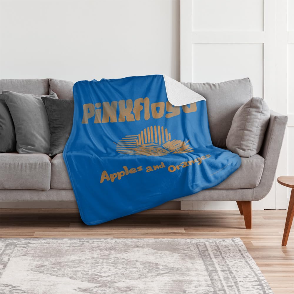 Amazon.com: Pink Floyd Blanket, 50x60, Apples and Oranges, Silky Touch  Sherpa Back Super Soft Throw Blanket : Home u0026 Kitchen