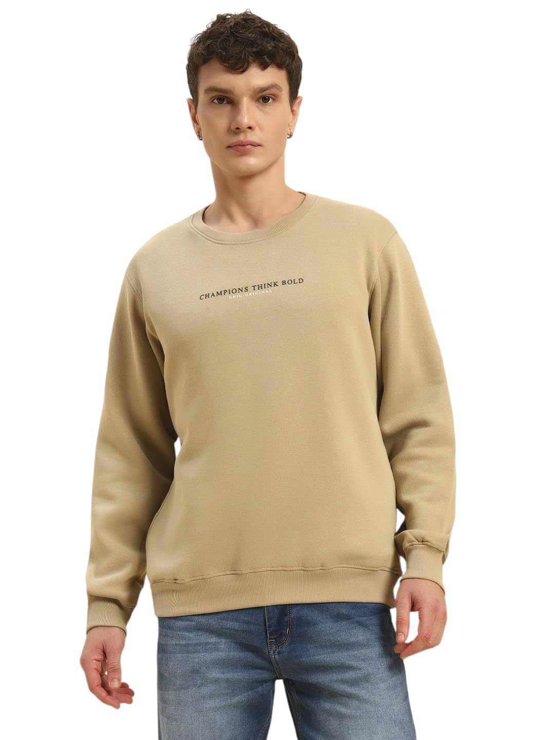 cantabil Sweatshirt for Men l Winter Wear Fleece Fabric Closure Round Neck Regular Fit Printed Pattern (P_MSWS00270)-picture-36