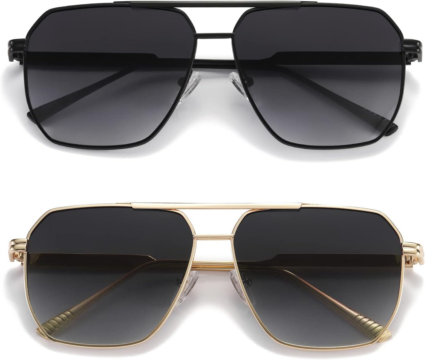 MASDUN Retro Oversized Square Polarized Sunglasses for Women Men Vintage Shades UV400 Classic Metal Sun Glasses - Image 4